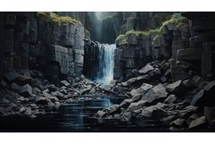 geology basalt plateau landscape ai generated Product Image 1