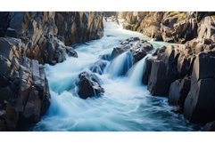 rock gorge canyon landscape ai generated Product Image 1