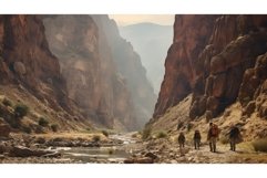 rock gorge canyon landscape ai generated Product Image 1