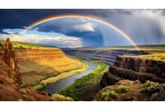 river gorge canyon landscape ai generated Product Image 1