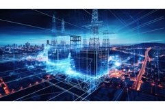 renewable energy digital background ai generated Product Image 1
