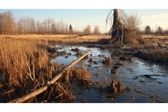 habitat freshwater marsh landscape ai generated Product Image 1