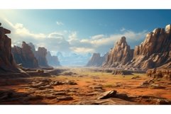 topography dissected plateau landscape ai generated Product Image 1