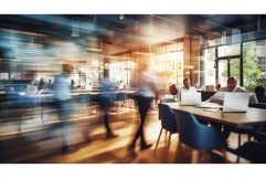 technology blur workplace business ai generated Product Image 1