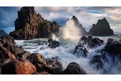 magma volcanic island landscape ai generated Product Image 1