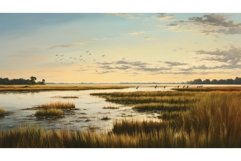 wetland estuarine marsh landscape ai generated Product Image 1