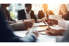 meeting blur table business ai generated Product Image 1