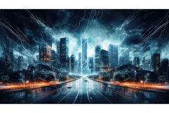 power electric energy background ai generated Product Image 1
