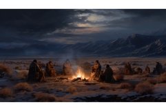 bleak cold desert landscape ai generated Product Image 1
