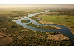 vegetation delta oases landscape ai generated Product Image 1
