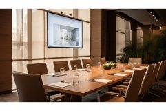 luxury interior business background ai generated Product Image 1