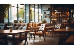 minimalist blur interior business ai generated Product Image 1