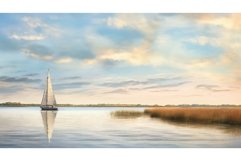 tidal estuarine marsh landscape ai generated Product Image 1
