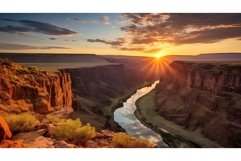 river gorge canyon landscape ai generated Product Image 1