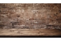 minimal table empty background ai generated Product Image 1