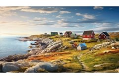 arctic coastal tundra landscape ai generated Product Image 1