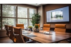 modern interior business background ai generated Product Image 1