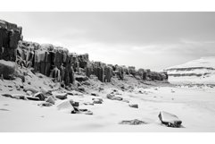 volcanic basalt plateau landscape ai generated Product Image 1