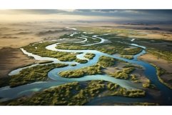 desert delta oases landscape ai generated Product Image 1