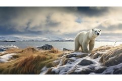 barren coastal tundra landscape ai generated Product Image 1