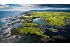 permafrost coastal tundra landscape ai generated Product Image 1