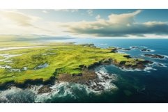 wilderness coastal tundra landscape ai generated Product Image 1