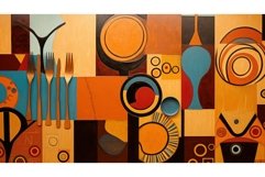vibrant abstract restaurant background Product Image 1