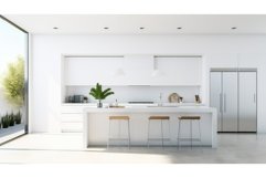 sleek modern white background Product Image 1