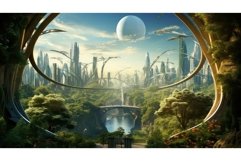 abstract poster futuristic background Product Image 1