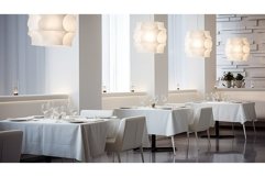 elegant white restaurant background Product Image 1