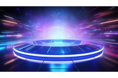 abstract futuristic round background Product Image 1
