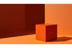vibrant shape orange background Product Image 1