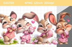 Bunny Clipart, Easter Clipart, Whimsical Clipart, Product Image 1