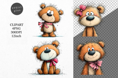 Teddy Bear Clipart, Whimsical Clipart Product Image 1