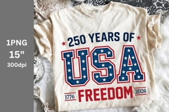 Patriotic PNG, USA PNG, 4th of July, 250 years PNG Product Image 1