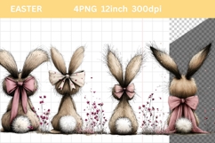 Bunny Clipart, Easter Clipart, Whimsical Clipart, Product Image 1