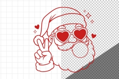 Santa SVG, Silhouette, Cricut Product Image 2