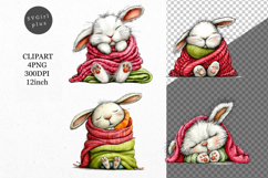 Bunny Clipart, Easter Clipart, Whimsical Clipart, Product Image 1