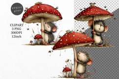 Mouse Clipart, Animals Clipart, Whimsical Clipart, Product Image 1