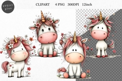 Unicorn Clipart, Whimsical Clipart, Product Image 1