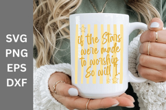 If The Stars SVG, Stars Worship PNG, Christian Quote Design, Product Image 2