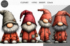 Gnome Clipart, Whimsical Clipart Product Image 1