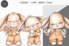 Bunny Clipart, Easter Clipart, Whimsical Clipart, Product Image 1