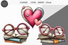 Journal Clipart, Valentines Day Clipart, Whimsical Product Image 1