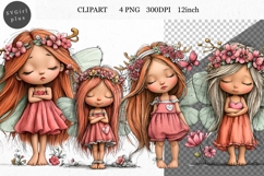 Fairy Girl PNG, Girl Clipart, Whimsical Clipart Product Image 1