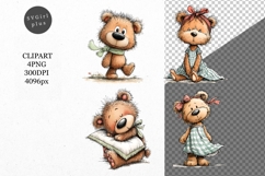 Whimsical Teddy Bear Clipart Product Image 1