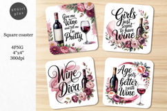 Wine coasters, Holiday coasters, Coasters Product Image 1