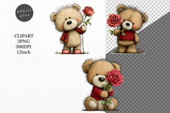 Teddy Bear PNG, Mother's Day PNG, Whimsical Clipart, Product Image 1