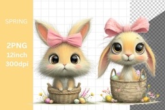 Bunny Clipart, Easter Clipart, Whimsical Clipart, Product Image 1