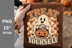 Halloween PNG, Ghost PNG, Treat Yourself Product Image 1
